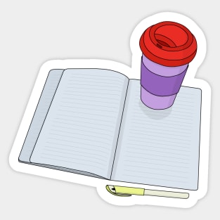 Drink and Write Sticker